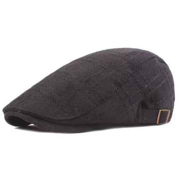 "Birmingham" Linen Flat Cap